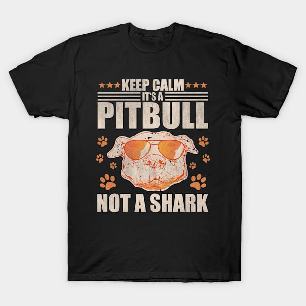 Keep Calm It's A Pitbull T-Shirt by funkyteesfunny